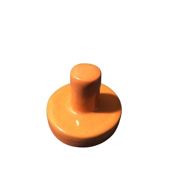 Vintage Terracotta 2” Butter Or Cookie Press Vintage Clay Teddy Bear Bunny - Picture 6 of 10